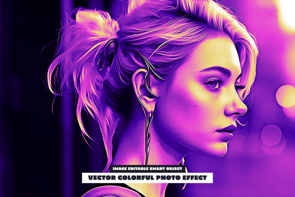 Vector Colorful Photo Effect