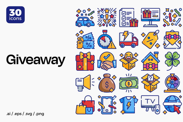 Giveaway Icon Set