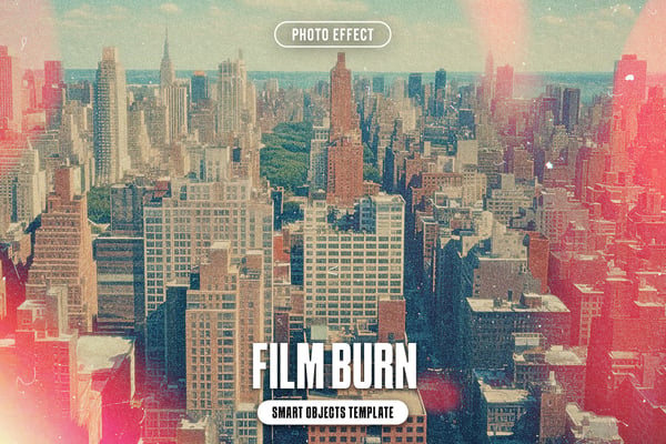 Film Burn Photo Effect