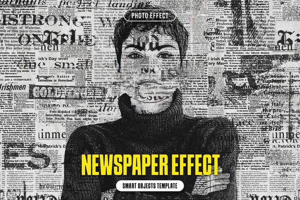 Newspaper Photo Effect