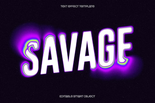 Gradient Blur Text Effect