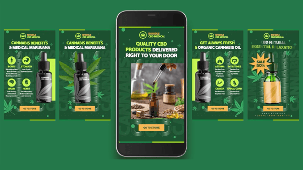 Cannabis Hemp Oil Instagram Stories MOGRT