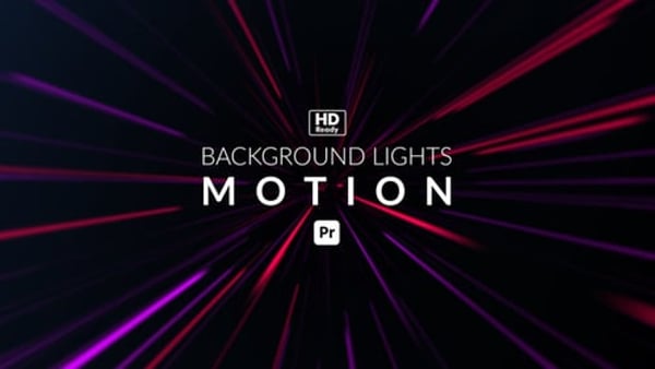 Background Lights Motion for Premiere Pro - Dynamic Flowing Glow Animation Pack