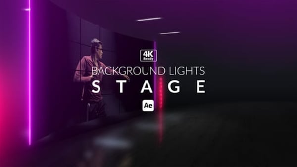Background Lights Stage - Concert LED Glow Motion Animation Pack