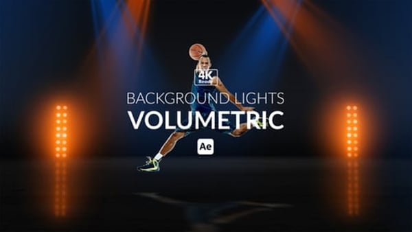 Background Lights Volumetric - Cinematic 3D Light Beam Motion Animation Pack