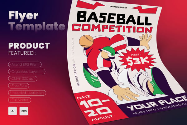 Baseball Competition Event Flyer