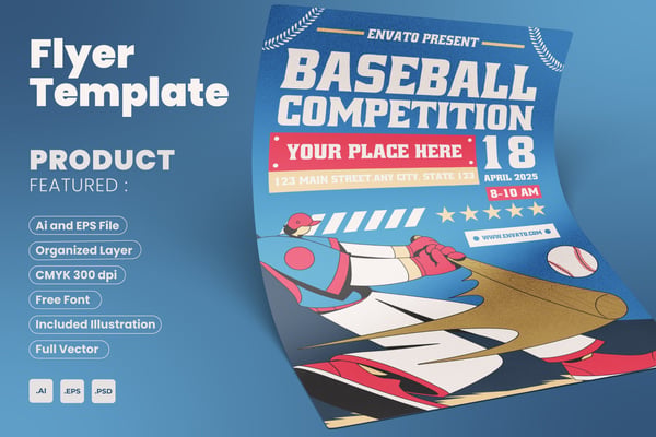 Baseball Competition Flyer Event