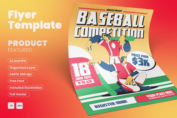 Baseball Competition Flyer Event