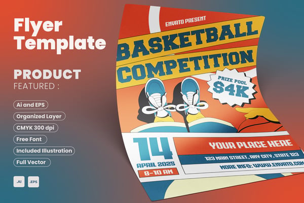 Basketball Competition Flyer Event