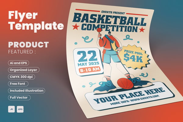 Basketball Competition Flyer Event