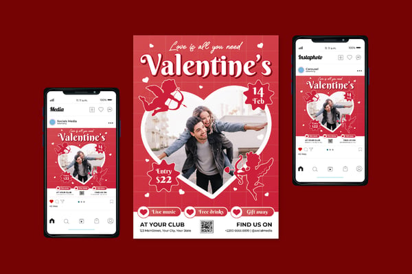Valentines Parrty Flyer
