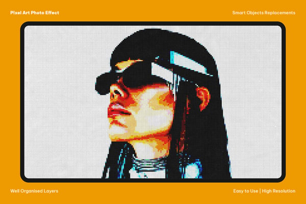 Pixel Art Photo Effect