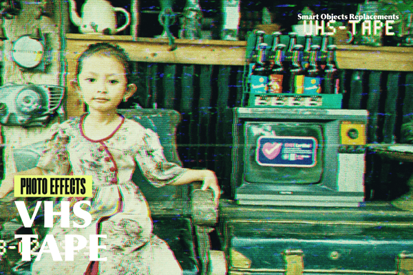 VHS Tape Photo Effect