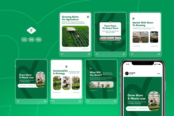 Agriculture Business - Instagram Post Template