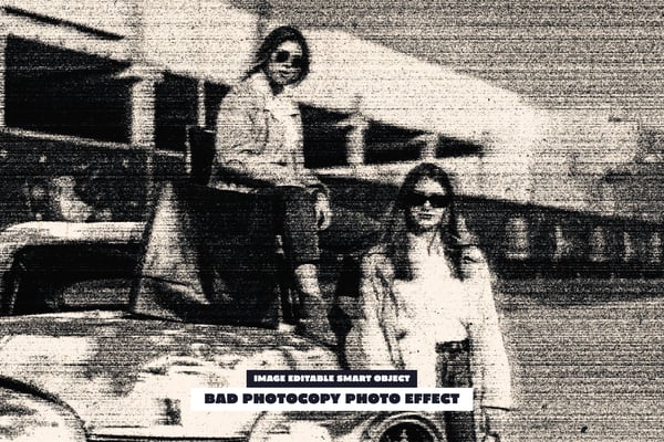Bad Photocopy Photo Effect