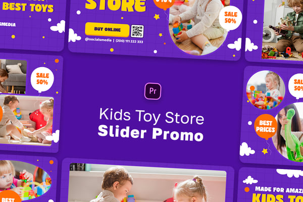 Kids Toy Stores Slider Promo MOGRT