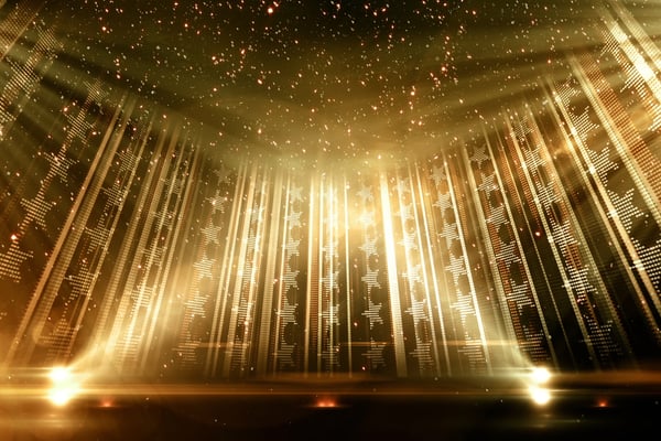 Stars Golden Stage | Video In Loop