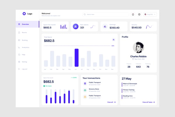 Personal Statistics Dashboard UI Kit