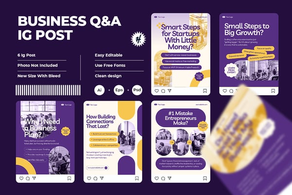 Business Q&A Instagram Post