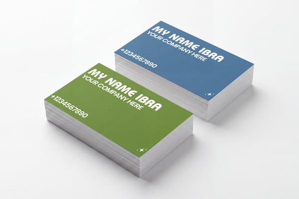 Stacked Business Card Mockup PSD
