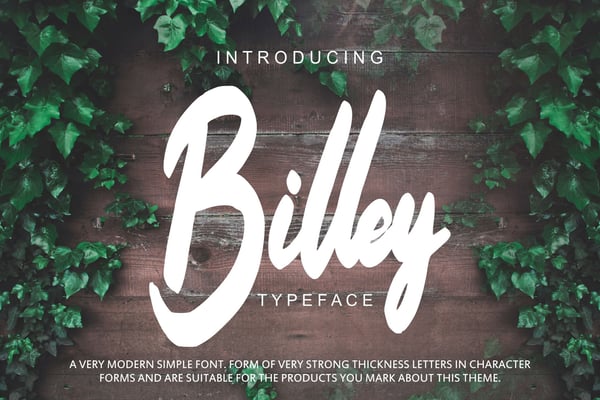 Free Billey - Handwritten Script