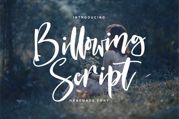 Billowing Script