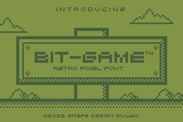 Bit Game - Retro Pixel Font
