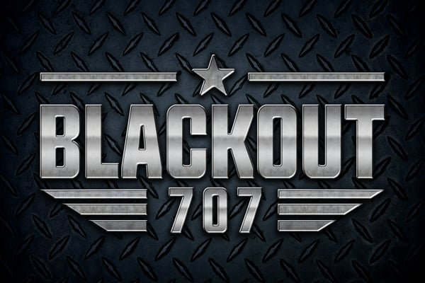 Blackout 707 War Text Effect