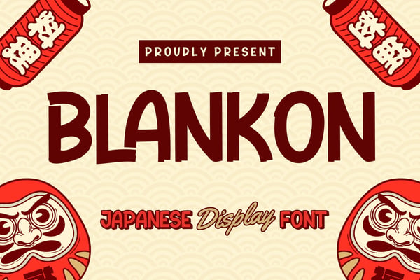 Blankon – Japanese-Inspired Display Font