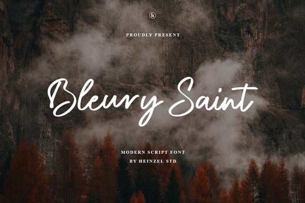 Bleury Saint Modern Script Font