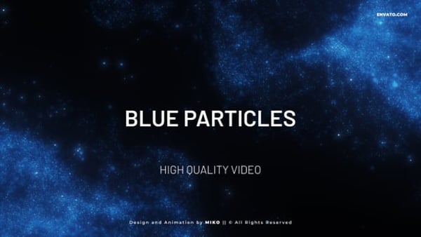 Blue Particles Background