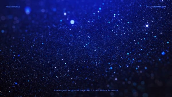 Blue Particles Background 4K