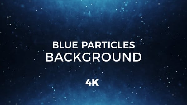 Blue Particles Background 4K