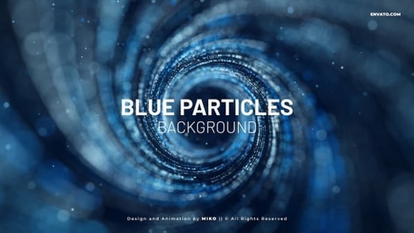 Blue Particles Background