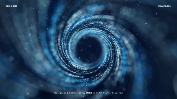 Blue Particles Background