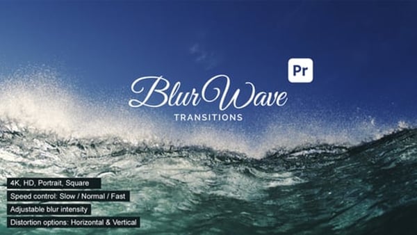 BlurWave Transitions for Premiere Pro | Cinematic Soft Blur & Elegant Flow Pack