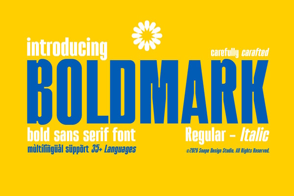 Boldmark - Bold Sans Serif Font