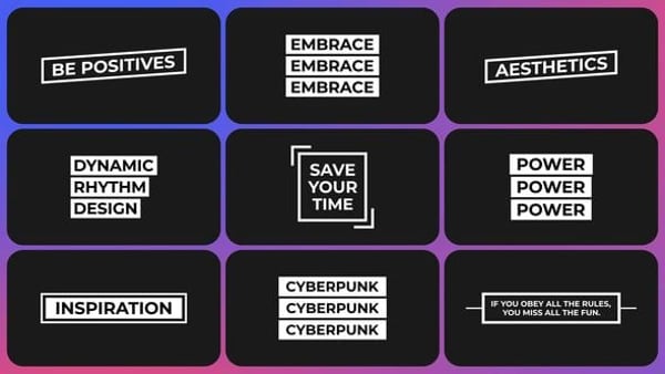Box Text Titles | After Effects