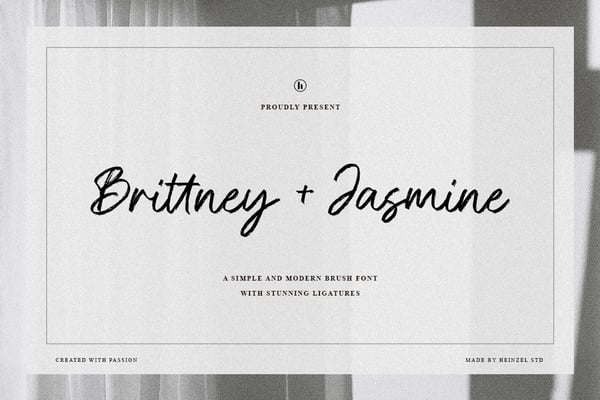Brittney & Jasmine Brush Script Font