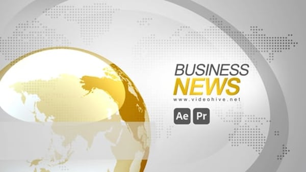 Broadcast Business News - Professional Financial TV Graphics Animation Template