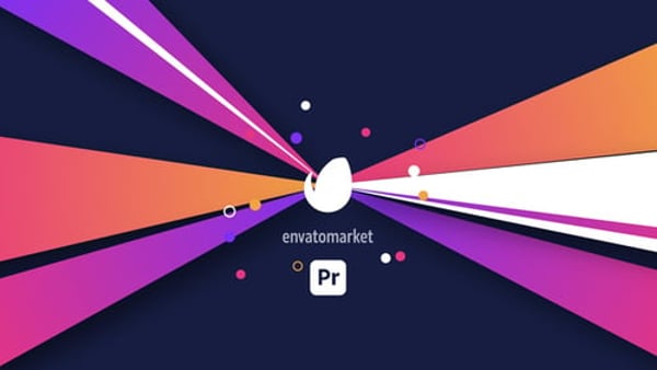 Broadcast Rays Pack for Premiere Pro - Light Rays Motion Background Pack