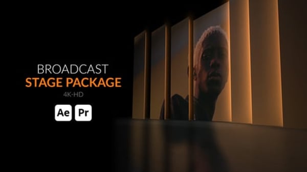 Broadcast Stage Package - TV Studio Stage Motion Graphics Package