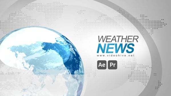 Broadcast Weather News - Professional TV Forecast Graphics Animation Template
