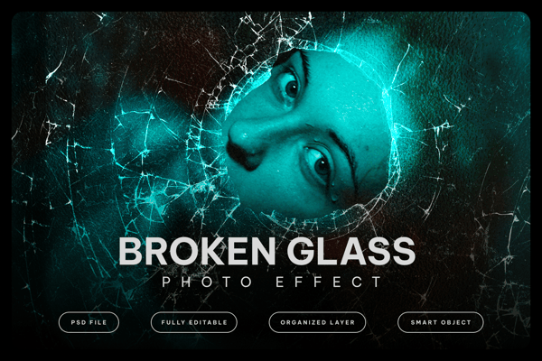 Broken Glass Photo Effect