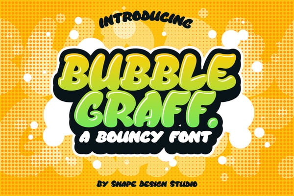 Bubble Graff - Bouncy Font