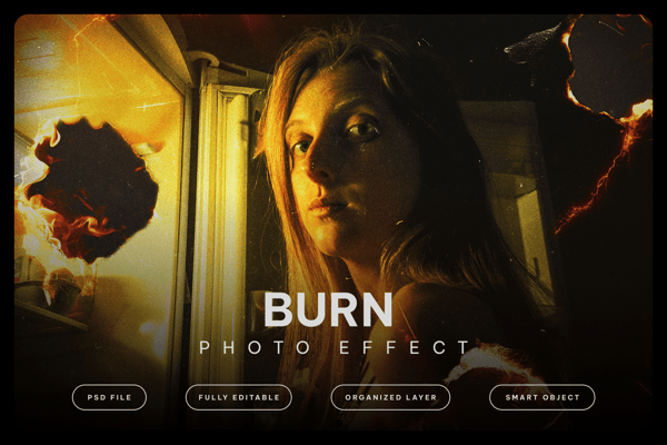 Burn Photo Effect