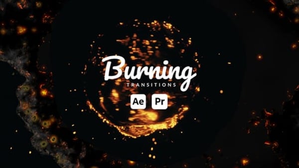 Burning Fire Transitions | Cinematic Smoke Wipes in 4K, No Plugins