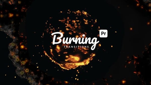 Burning Fire Transitions for Premiere Pro | Realistic Fire & Smoke Wipes 4K