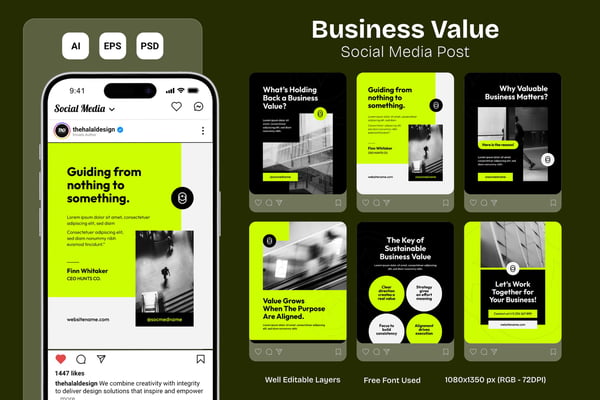 Business Value - Instagram Post