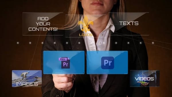 Businesswoman Advert Displays